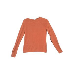 J McLaughlin Women'sRed Orange Knit Cotton Blend Pullover Sweater S